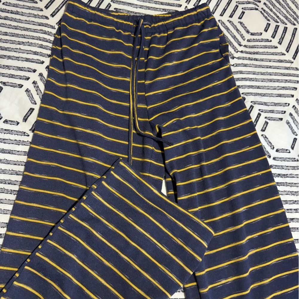Bailey Rose Striped Navy and Yellow Pants